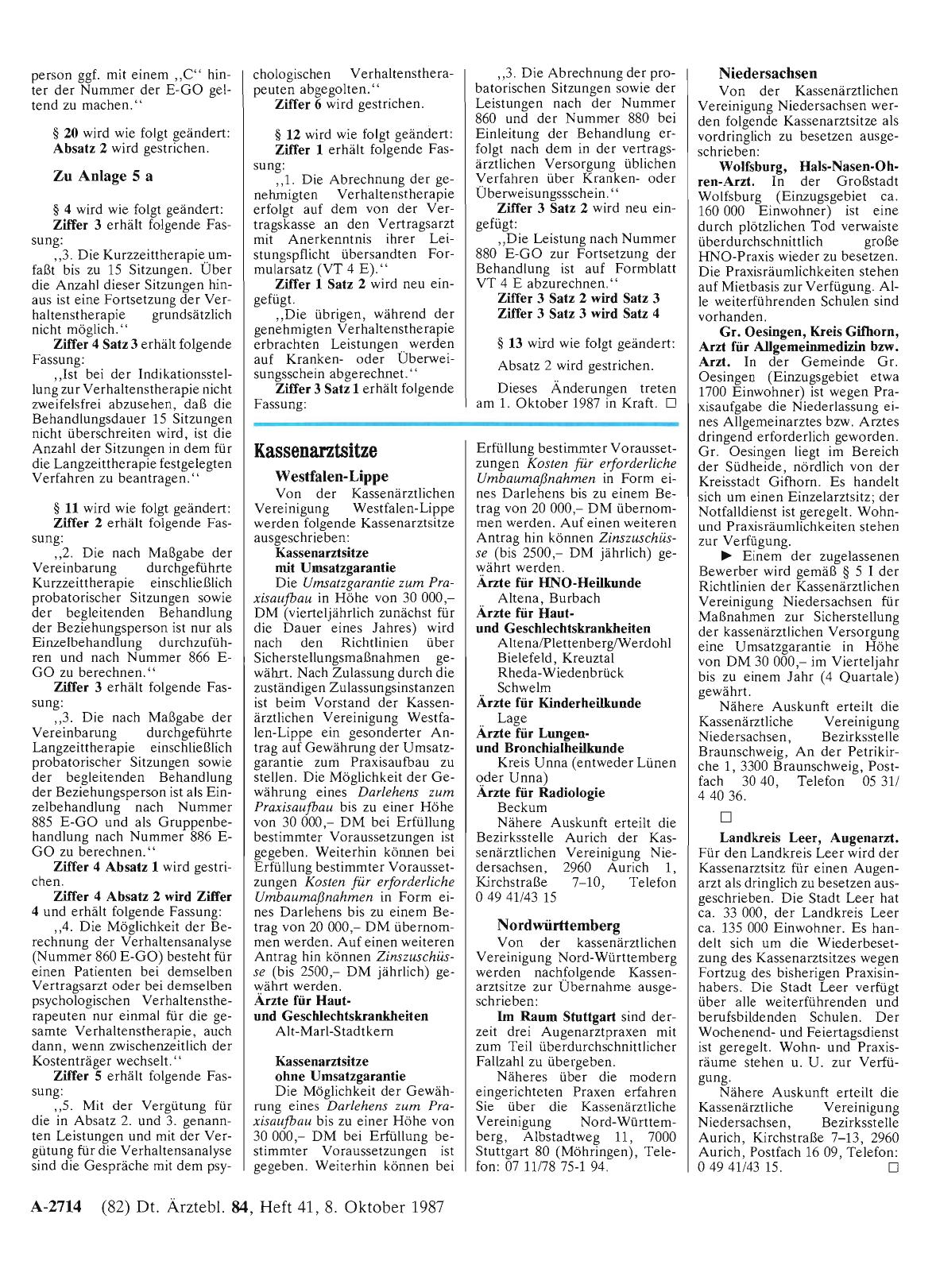 Vorschauseite 1: Kassenarztsitze