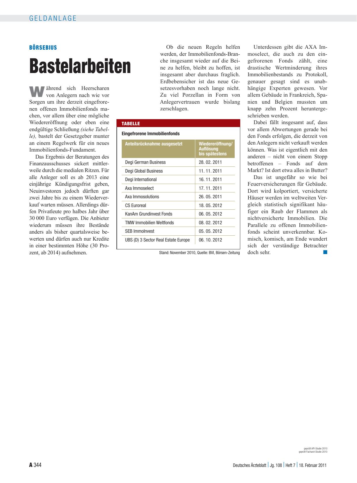 Vorschauseite 1: Börsebius: Bastelarbeiten