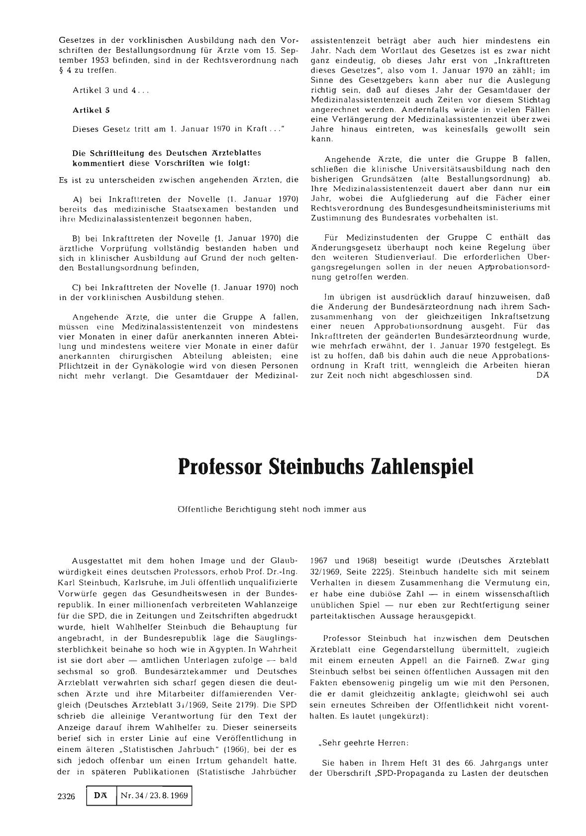 Vorschauseite 1: Professor Steinbuchs Zahlenspiel