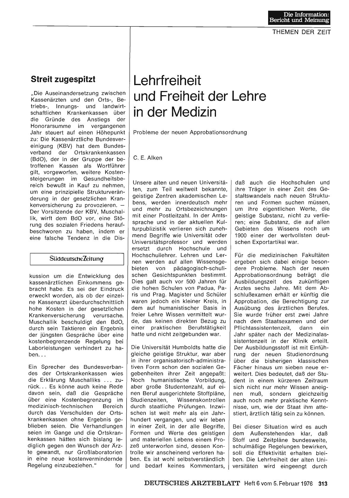 Vorschauseite 1: Streit zugespitzt