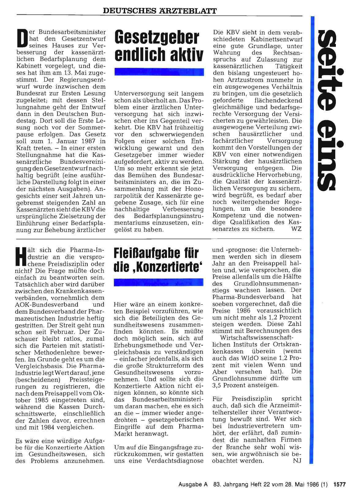 Vorschauseite 1: Fleißaufgabe für die ‚Konzertierte`