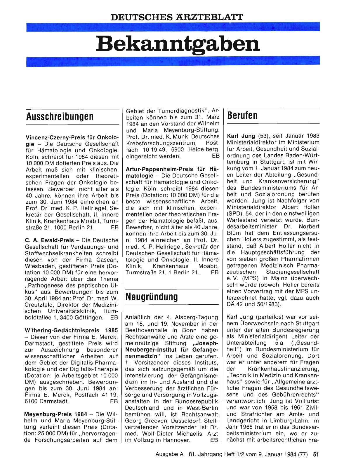 Vorschauseite 1: Berufen