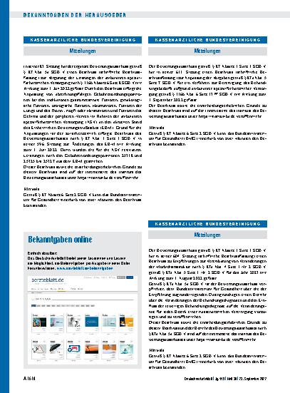 Vorschauseite 1: Mitteilungen