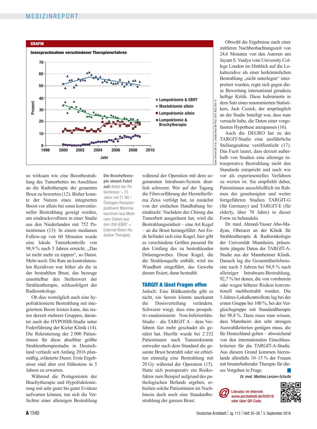 Vorschauseite 3: Invasives Mammakarzinom: Neue Varianten der Bestrahlung nach brusterhaltender Operation