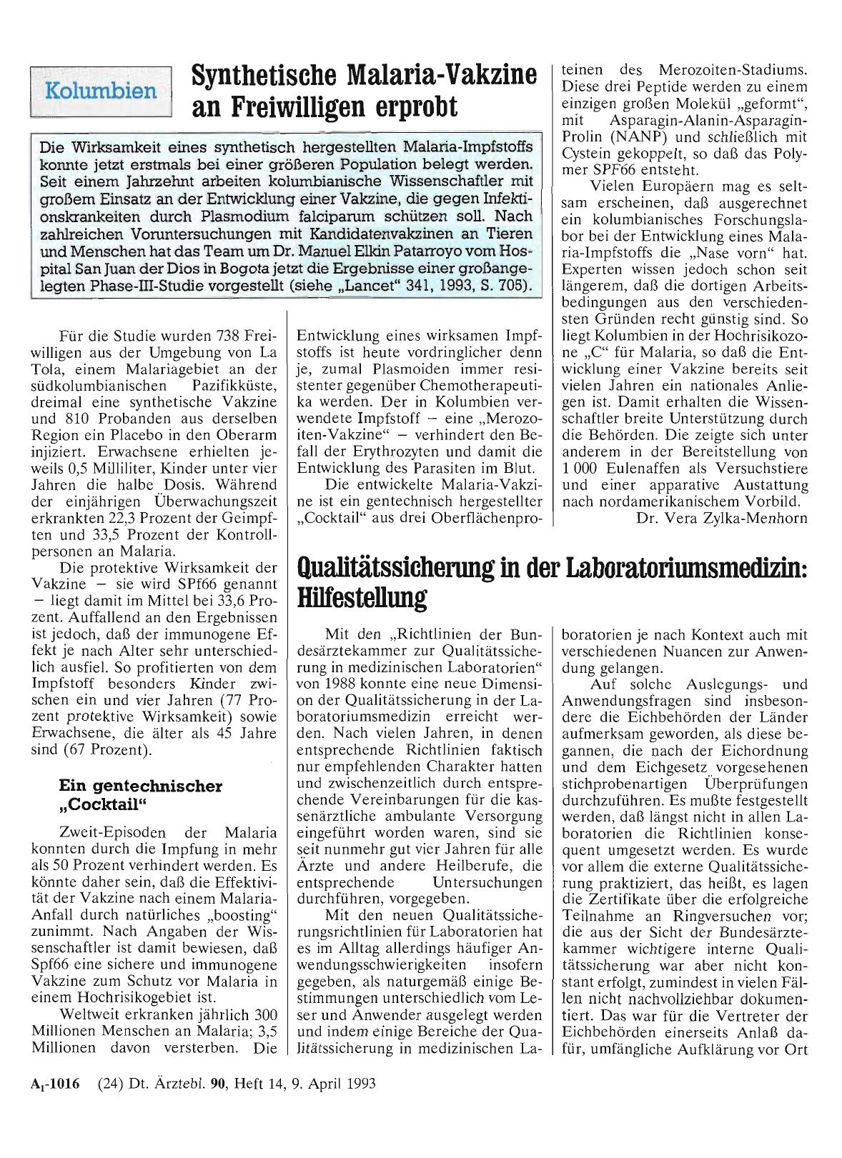 Vorschauseite 1: Qualitätssicherung in der Laboratoriumsmedizin: Hilfestellung