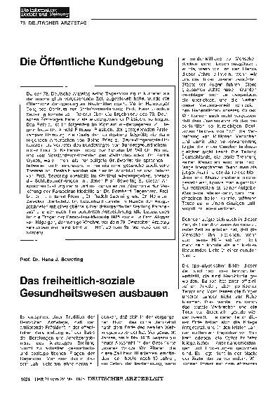 Vorschauseite 1: Die Öffentliche Kundgebung