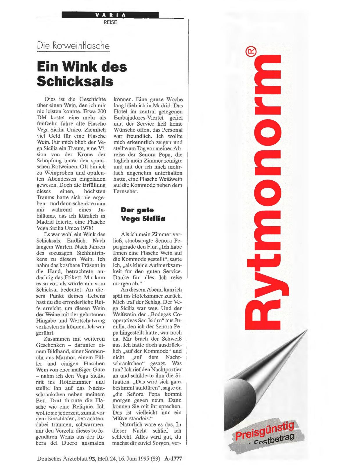 Vorschauseite 1: Die Rotweinflasche: Ein Wink des Schicksals