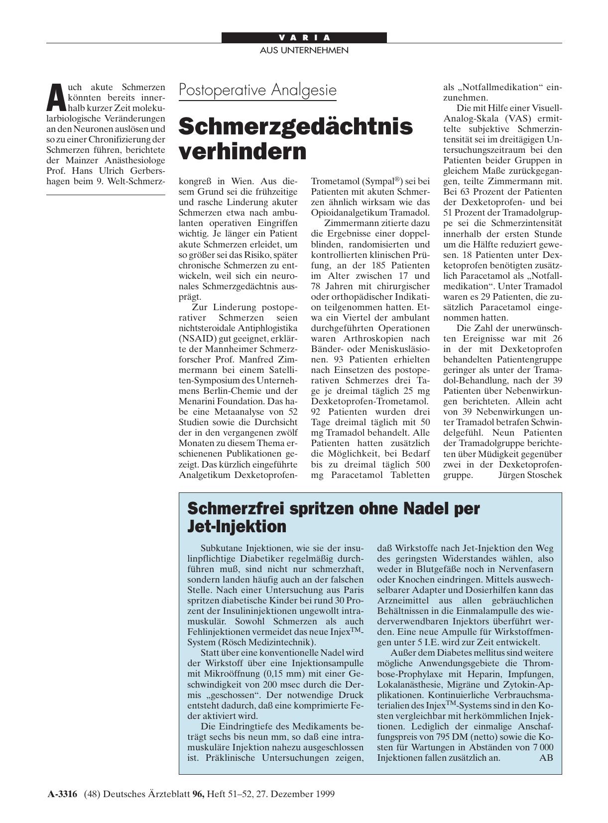 Vorschauseite 1: Schmerzfrei spritzen ohne Nadel per Jet-Injektion
