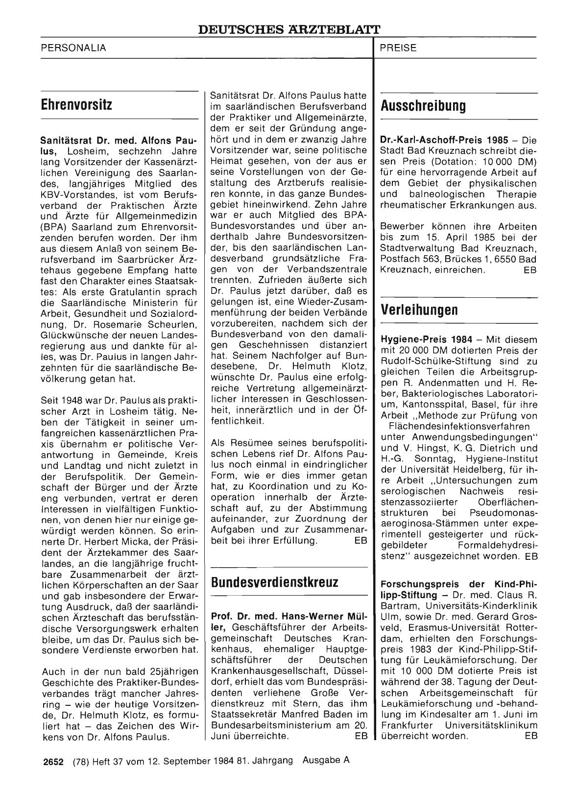 Vorschauseite 1: Ehrenvorsitz
