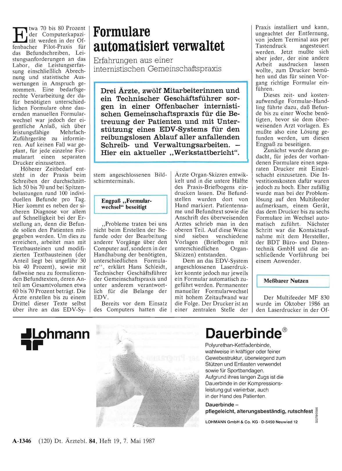 Vorschauseite 1: Formulare automatisiert verwaltet