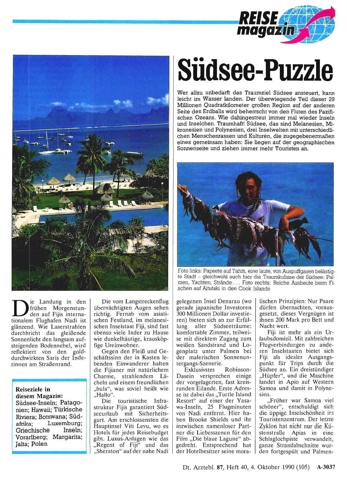 Vorschauseite 1: Südsee-Puzzle