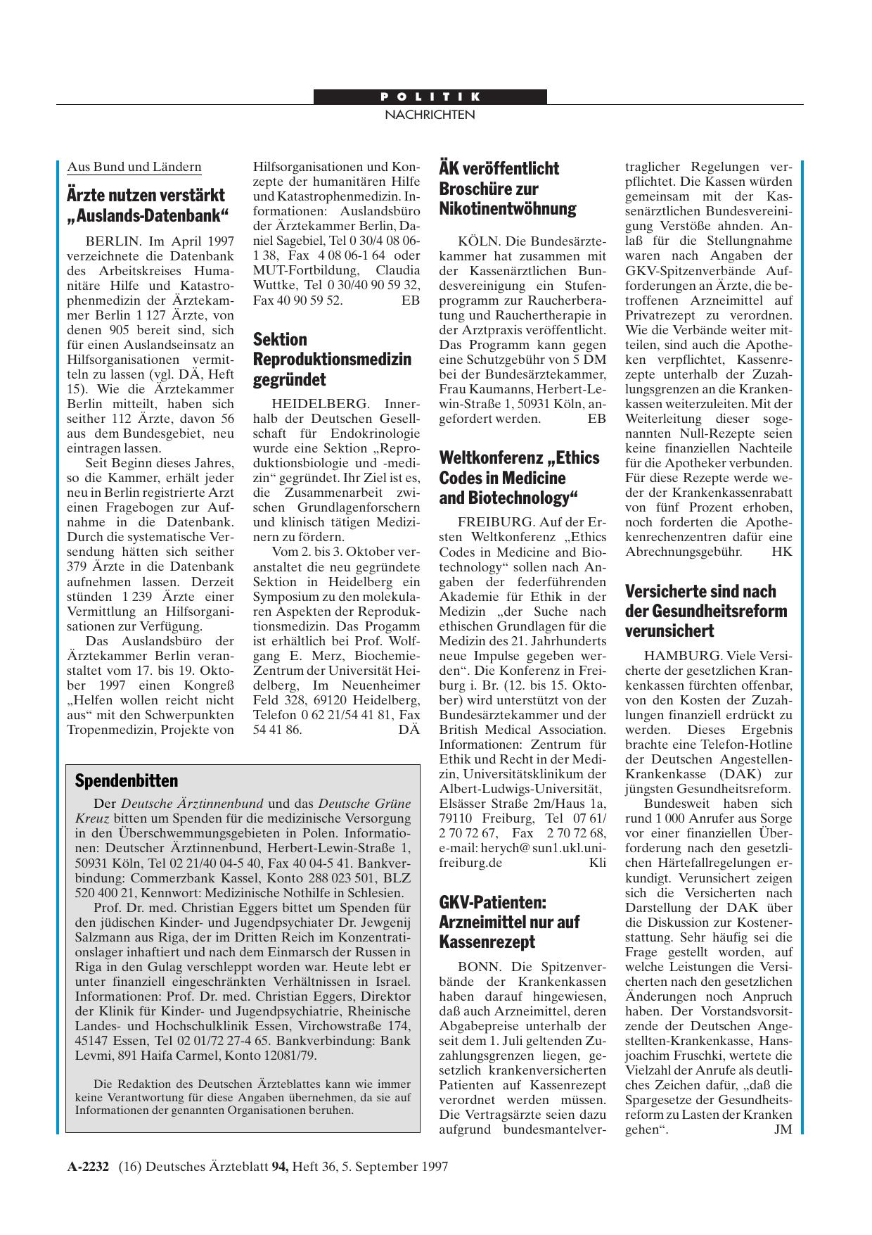 Vorschauseite 1: Versicherte sind nach der Gesundheitsreform verunsichert