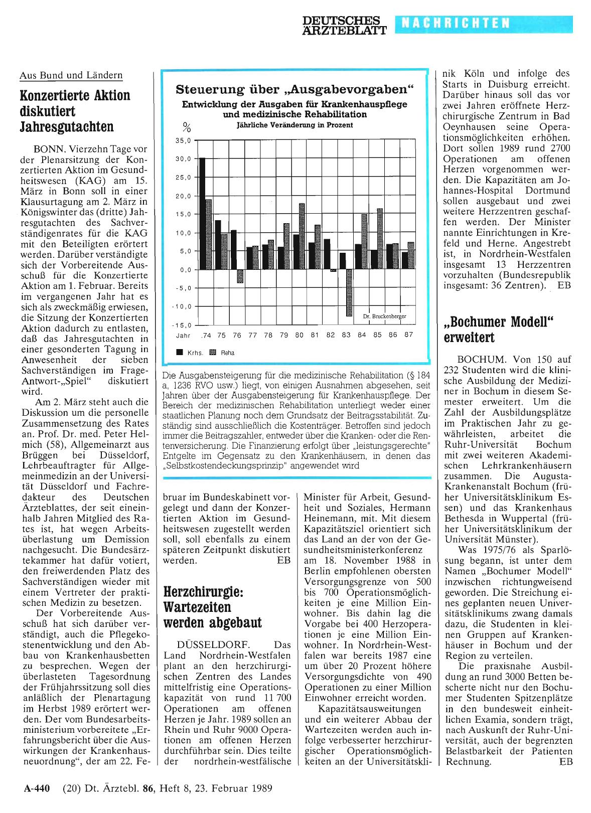 Vorschauseite 1: „Bochumer Modell“ erweitert