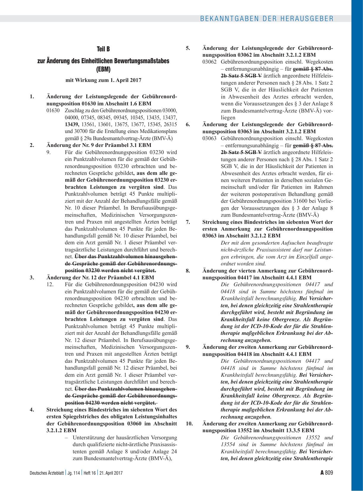 Vorschauseite 2: Beschluss des Bewertungsausschusses nach § 87 Abs. 1 Satz 1 SGB V in seiner 391. Sitzung (schriftliche Beschlussfassung), Teil A und Teil B sowie Beschluss des Bewertungsausschuss…