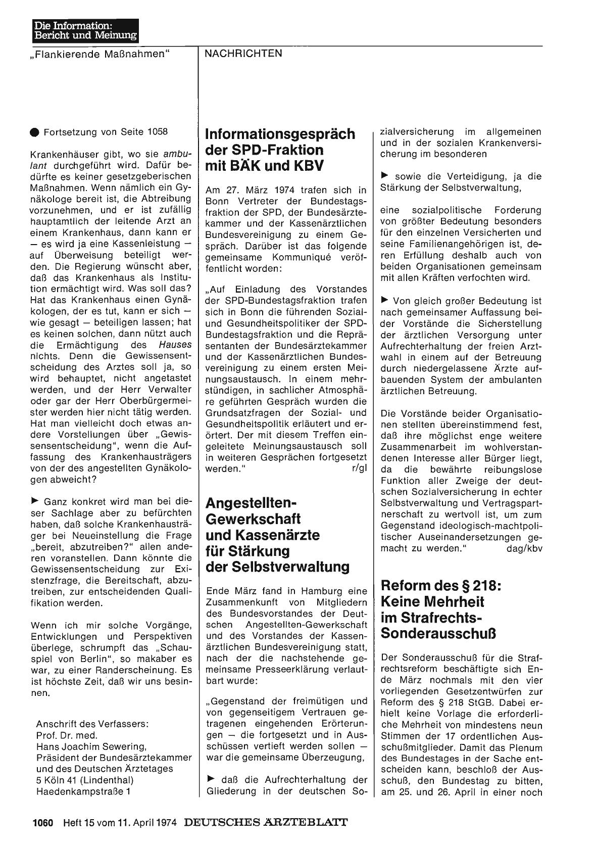 Vorschauseite 1: Informationsgespräch der SPD-Fraktion mit BÄK und KBV