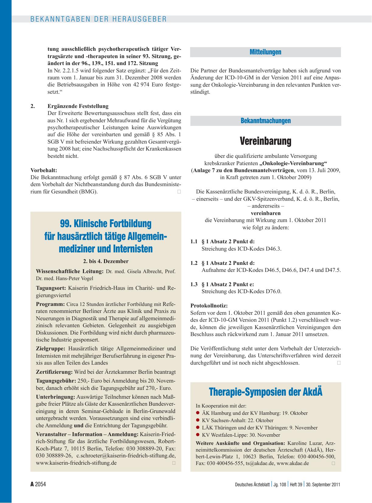 Vorschauseite 1: Vereinbarung