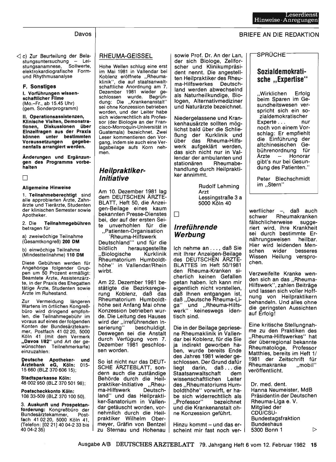 Vorschauseite 1: RHEUMA-GEISSEL: Irreführende Werbung