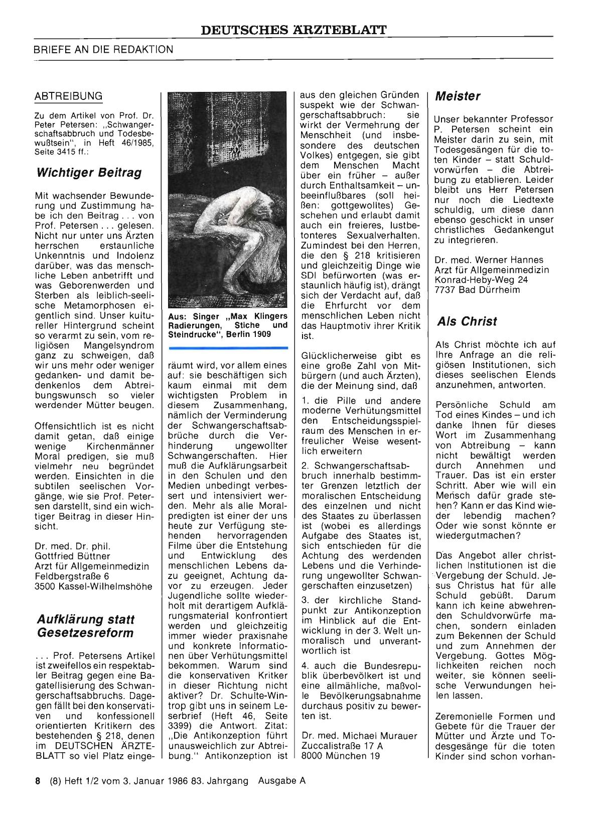 Vorschauseite 1: ABTREIBUNG: Meister