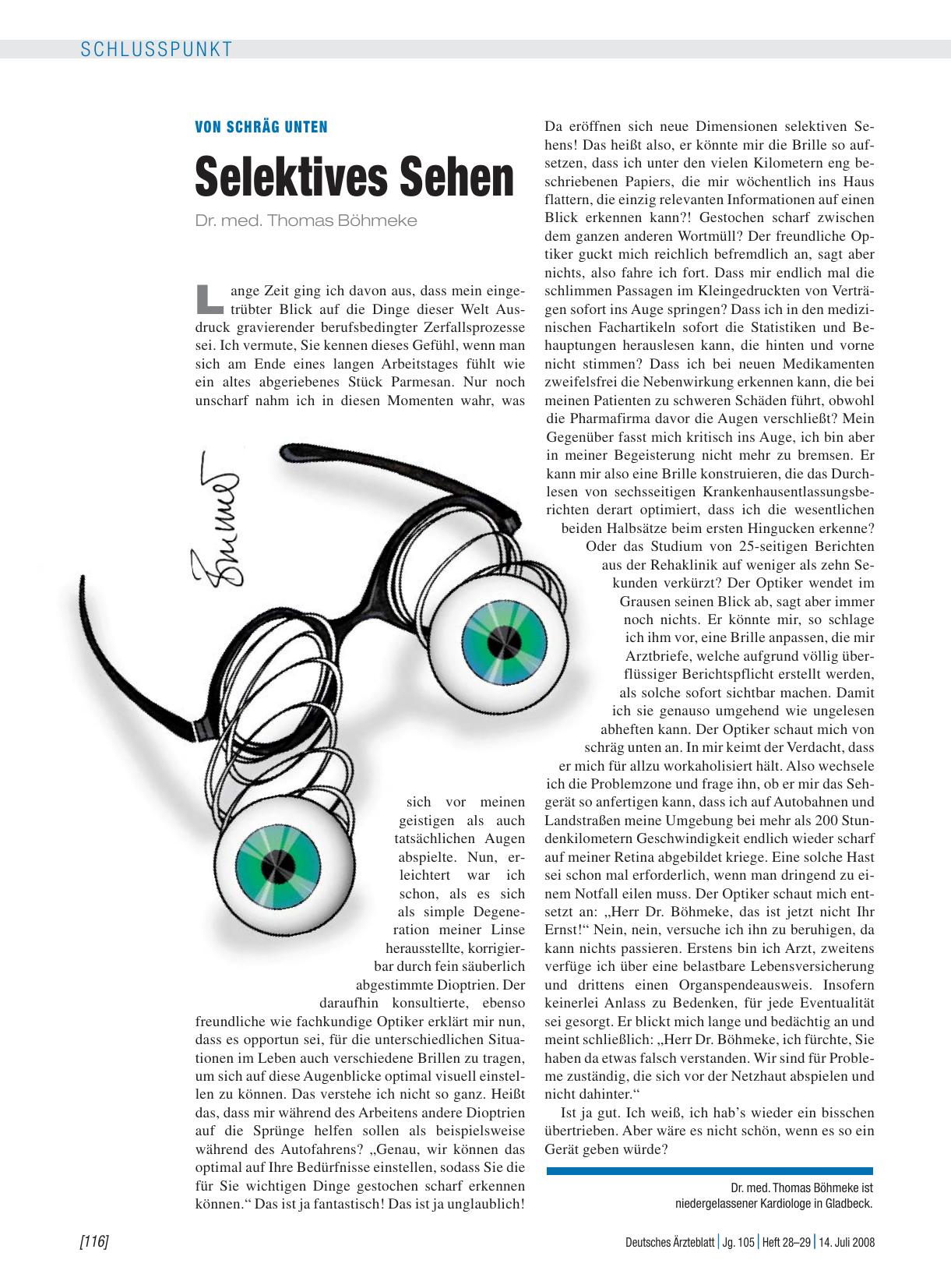 Vorschauseite 1: Von schräg unten: Selektives Sehen
