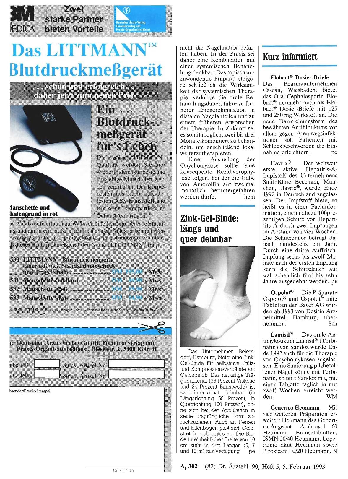 Vorschauseite 1: Kurz informiert