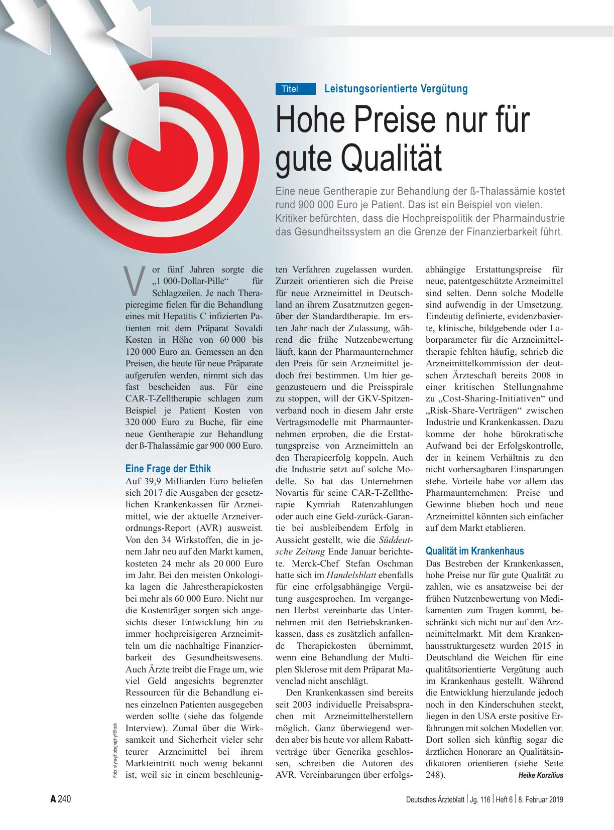 Vorschauseite 1: Leistungsorientierte Vergütung: Hohe Preise nur für gute Qualität