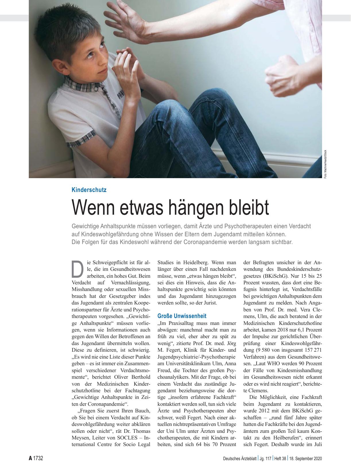 Vorschauseite 1: Kinderschutz: Wenn etwas hängen bleibt