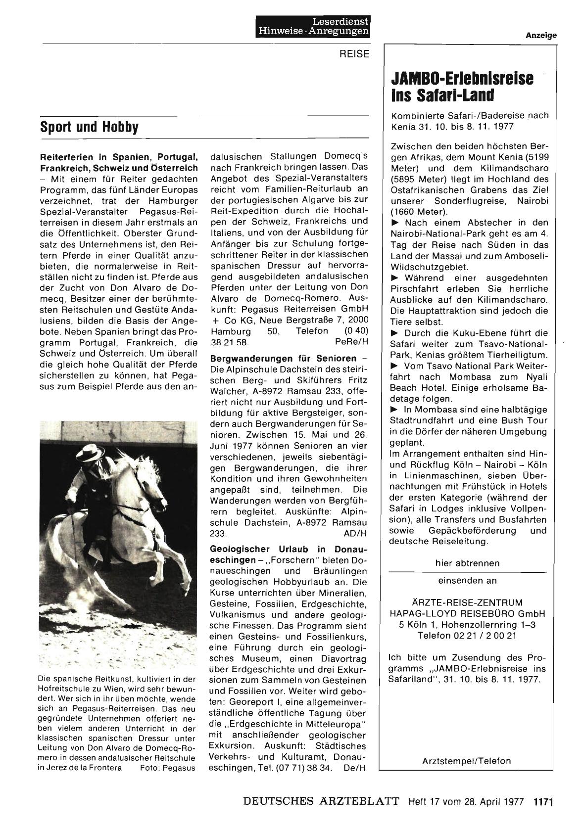 Vorschauseite 1: Sport und Hobby
