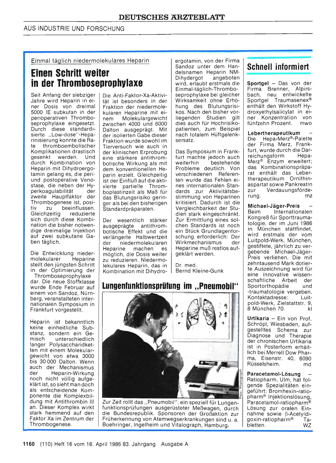 Vorschauseite 1: Lungenfunktionsprüfung im „Pneumobil“