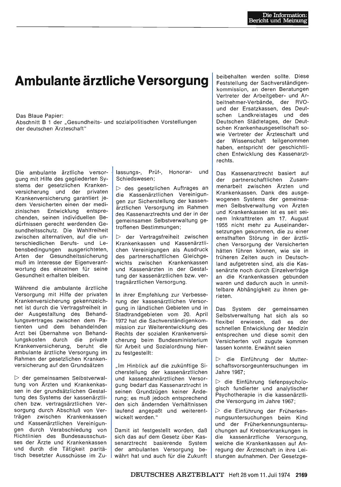 Vorschauseite 1: Ambulante ärztliche Versorgung