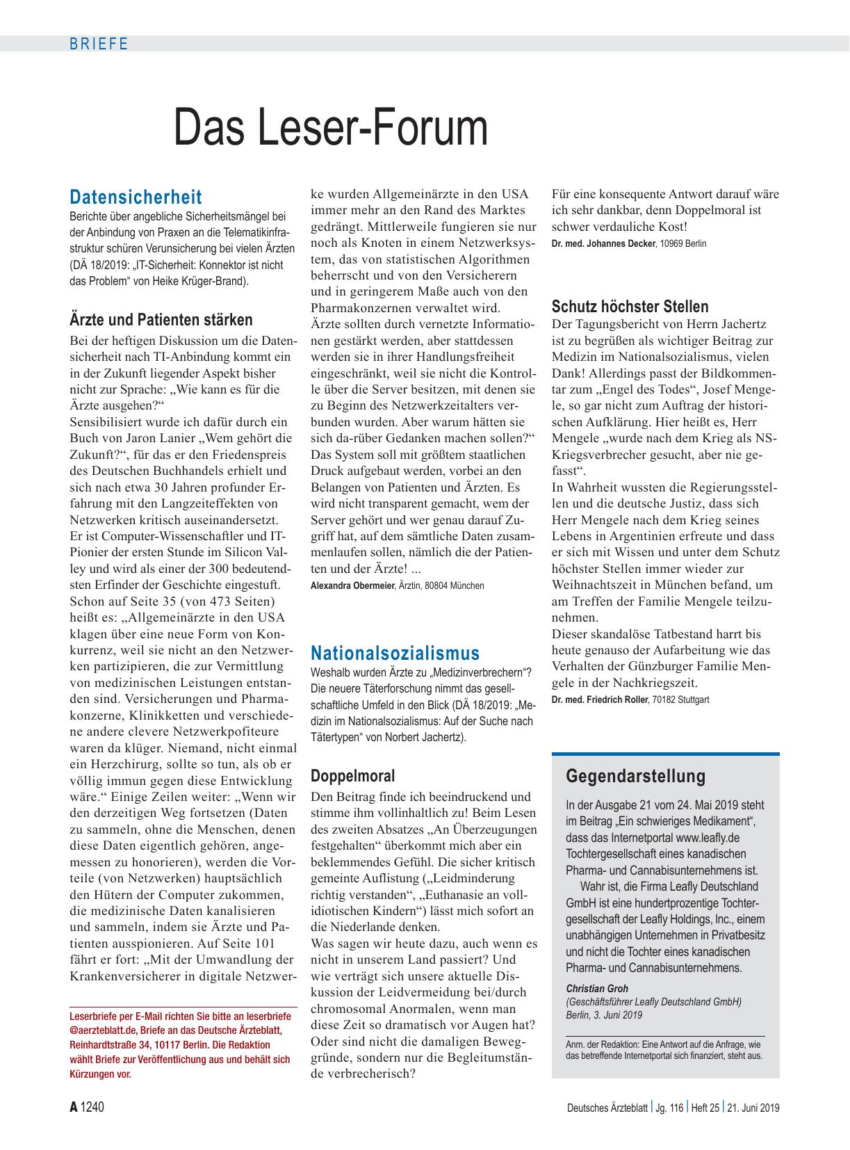 Vorschauseite 1: Schutz höchster Stellen