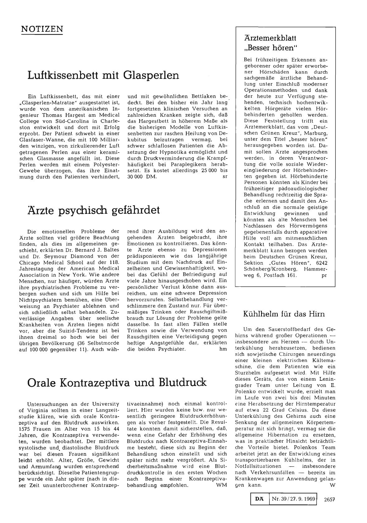 Vorschauseite 1: Ärztemerkblatt „Besser hören"