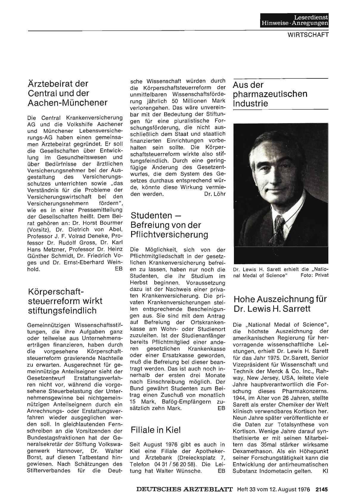 Vorschauseite 1: Körperschaftsteuerreform wirkt stiftungsfeindlich