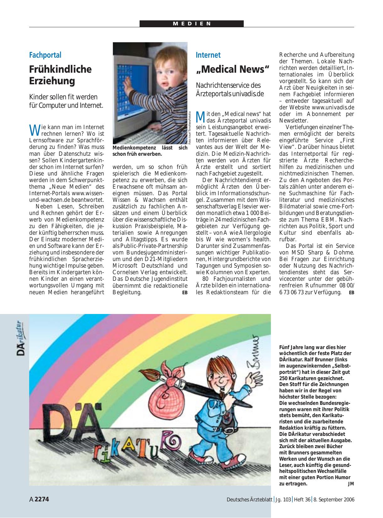 Vorschauseite 1: Internet: „Medical News“