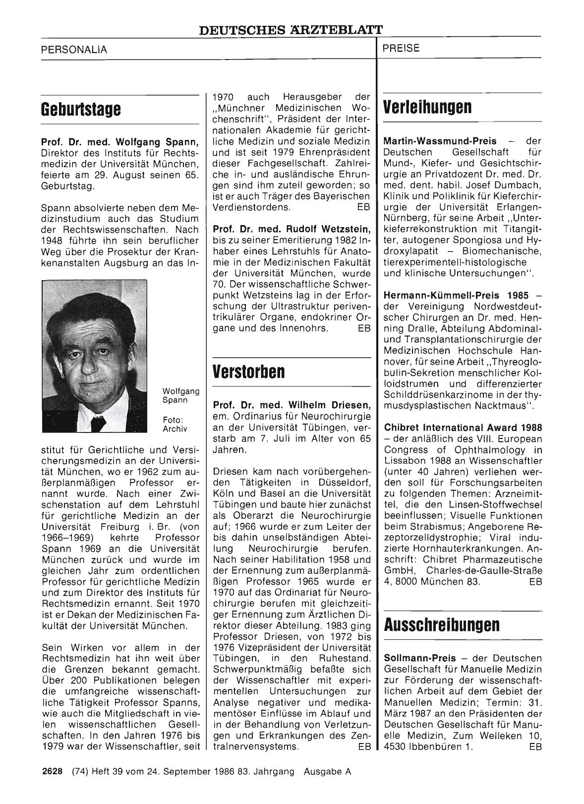 Vorschauseite 1: Verstorben