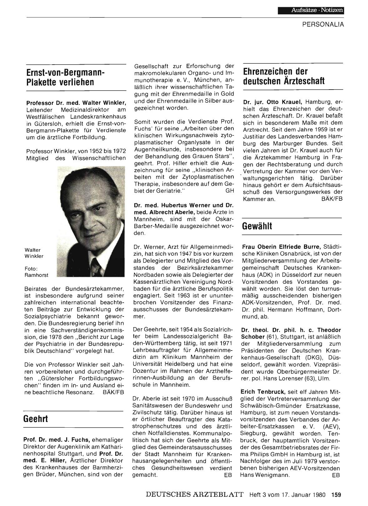 Vorschauseite 1: Geehrt