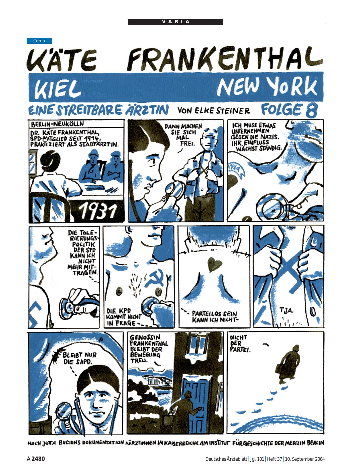 Vorschauseite 1: Käte Frankenthal