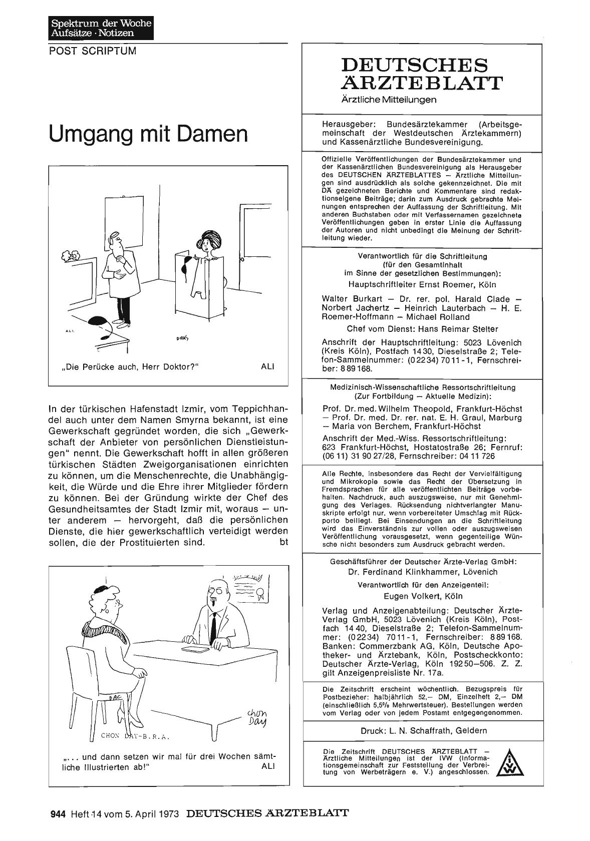 Vorschauseite 1: Umgang mit Damen