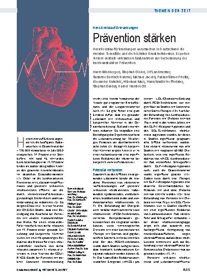 Vorschauseite 1: Herz-Kreislauf-Erkrankungen: Prävention stärken