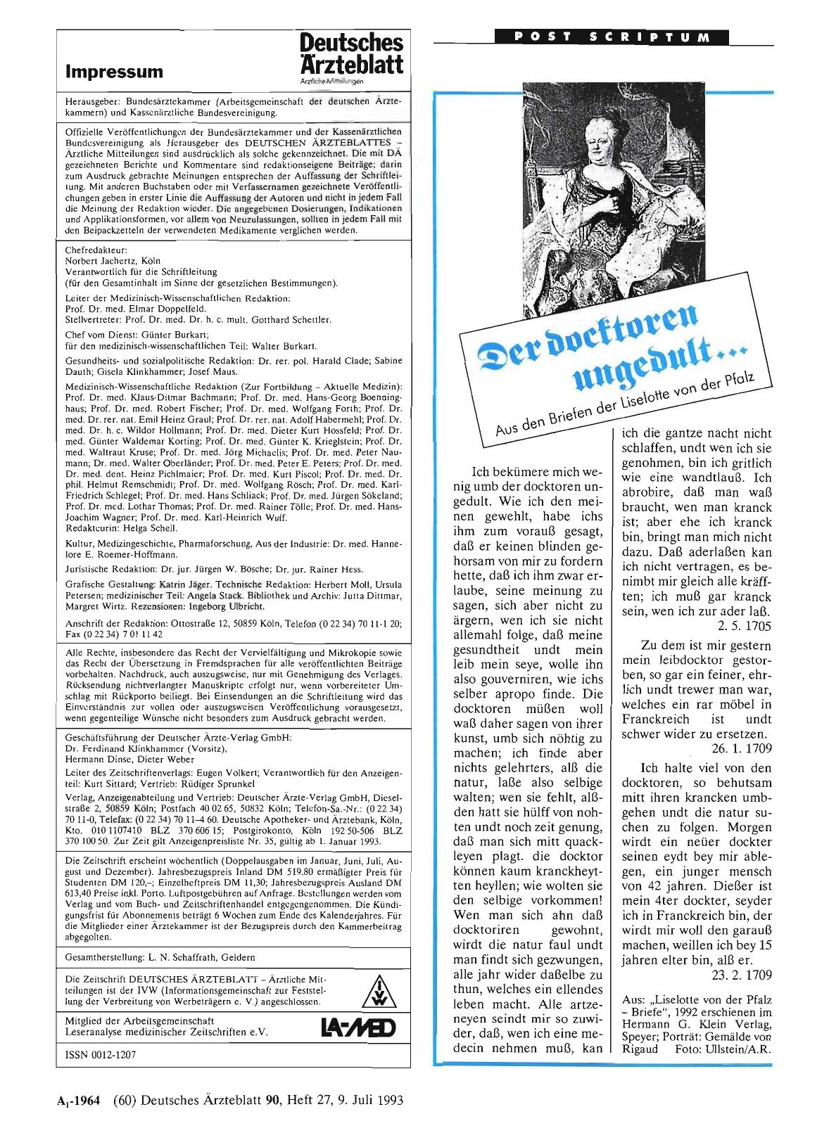 Vorschauseite 1: Der Doktoren ungedult. ..