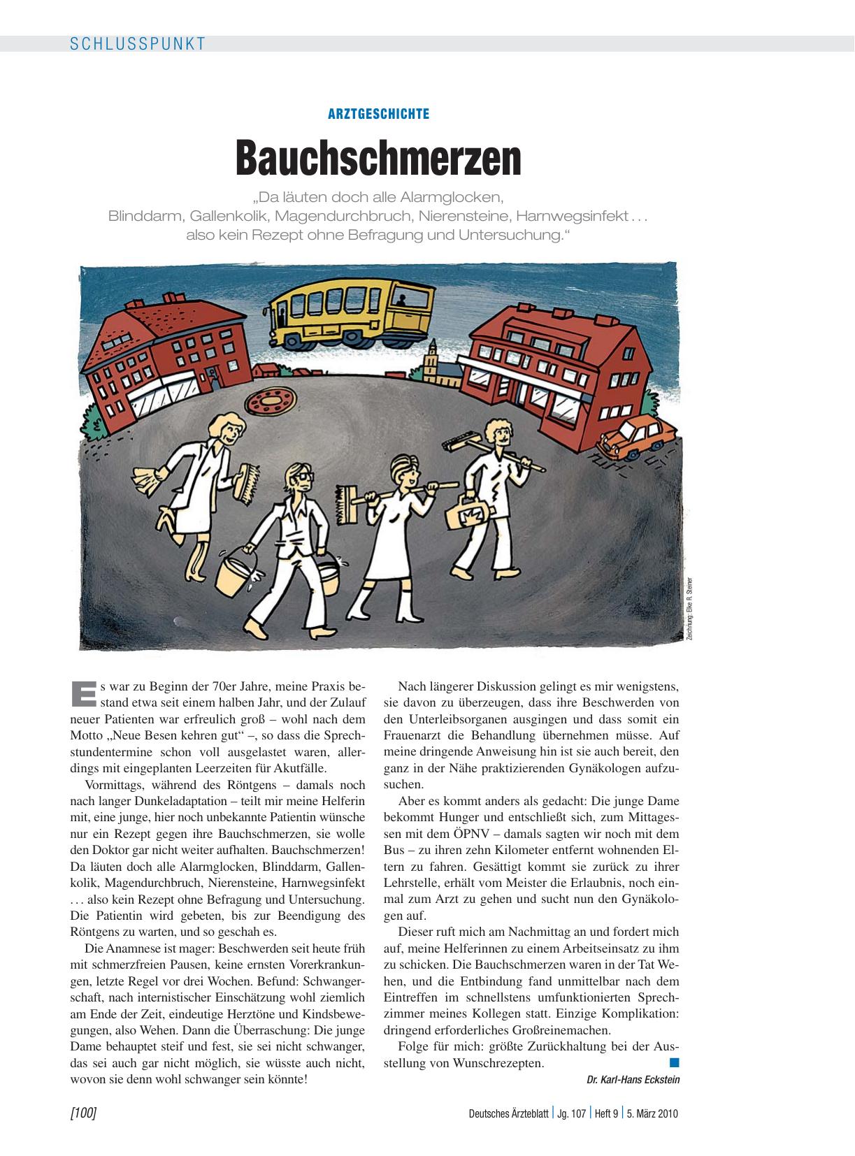 Vorschauseite 1: Arztgeschichte: Bauchschmerzen