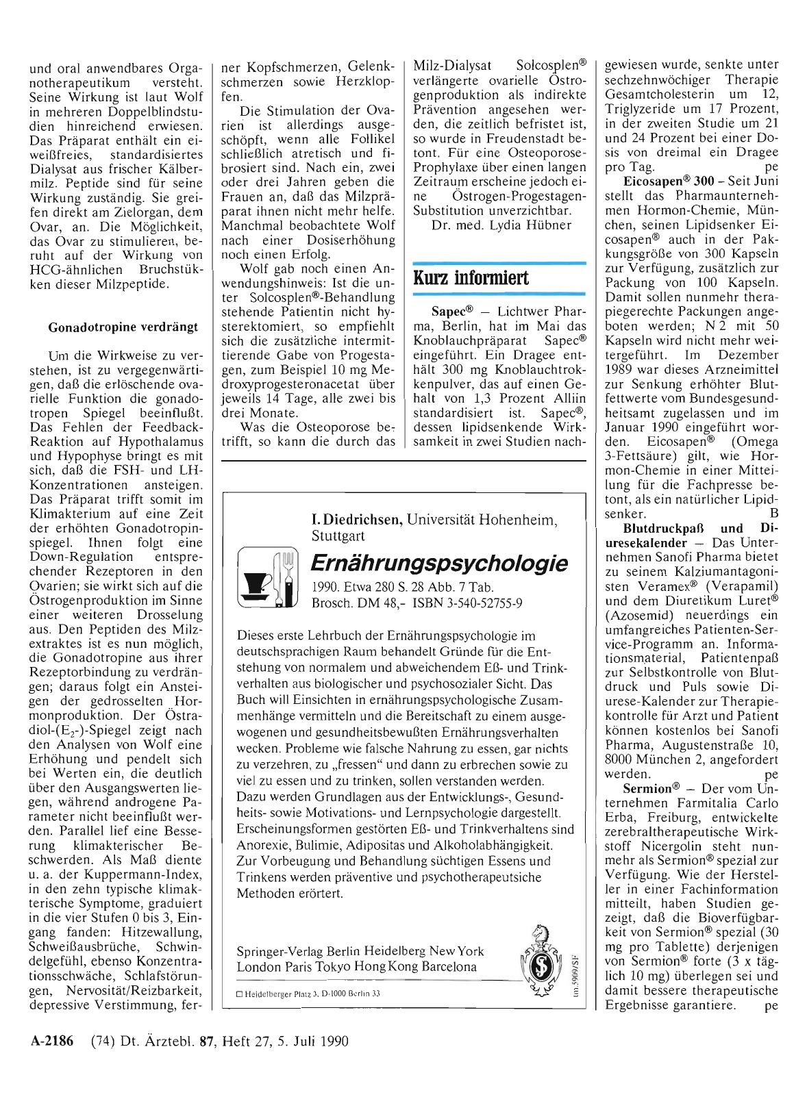 Vorschauseite 1: Kurz informiert