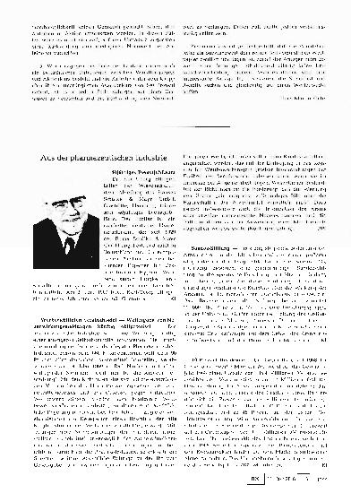 Vorschauseite 1: Aus der pharmazeutischen Industrie