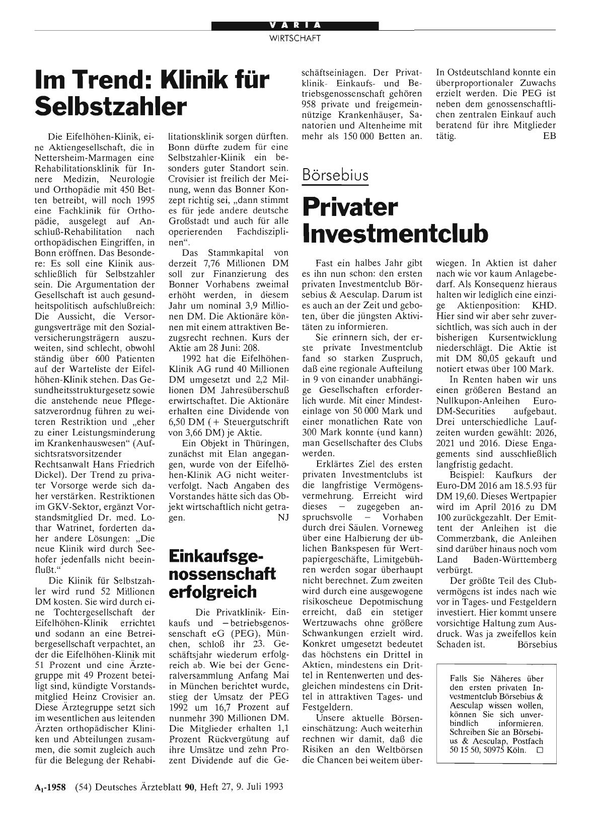 Vorschauseite 1: Einkaufsgenossenschaft erfolgreich