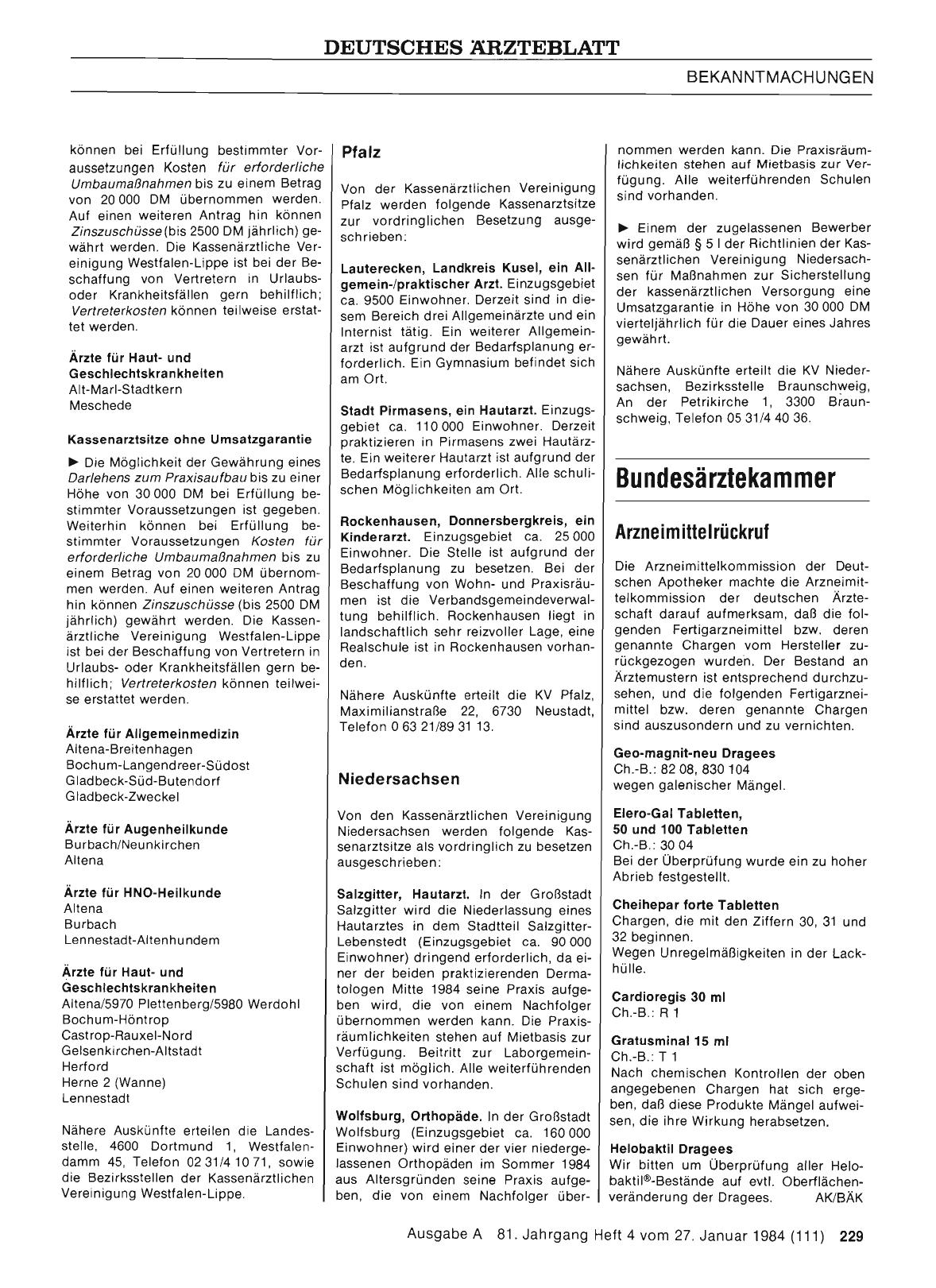 Vorschauseite 1: Arzneimittelrückruf