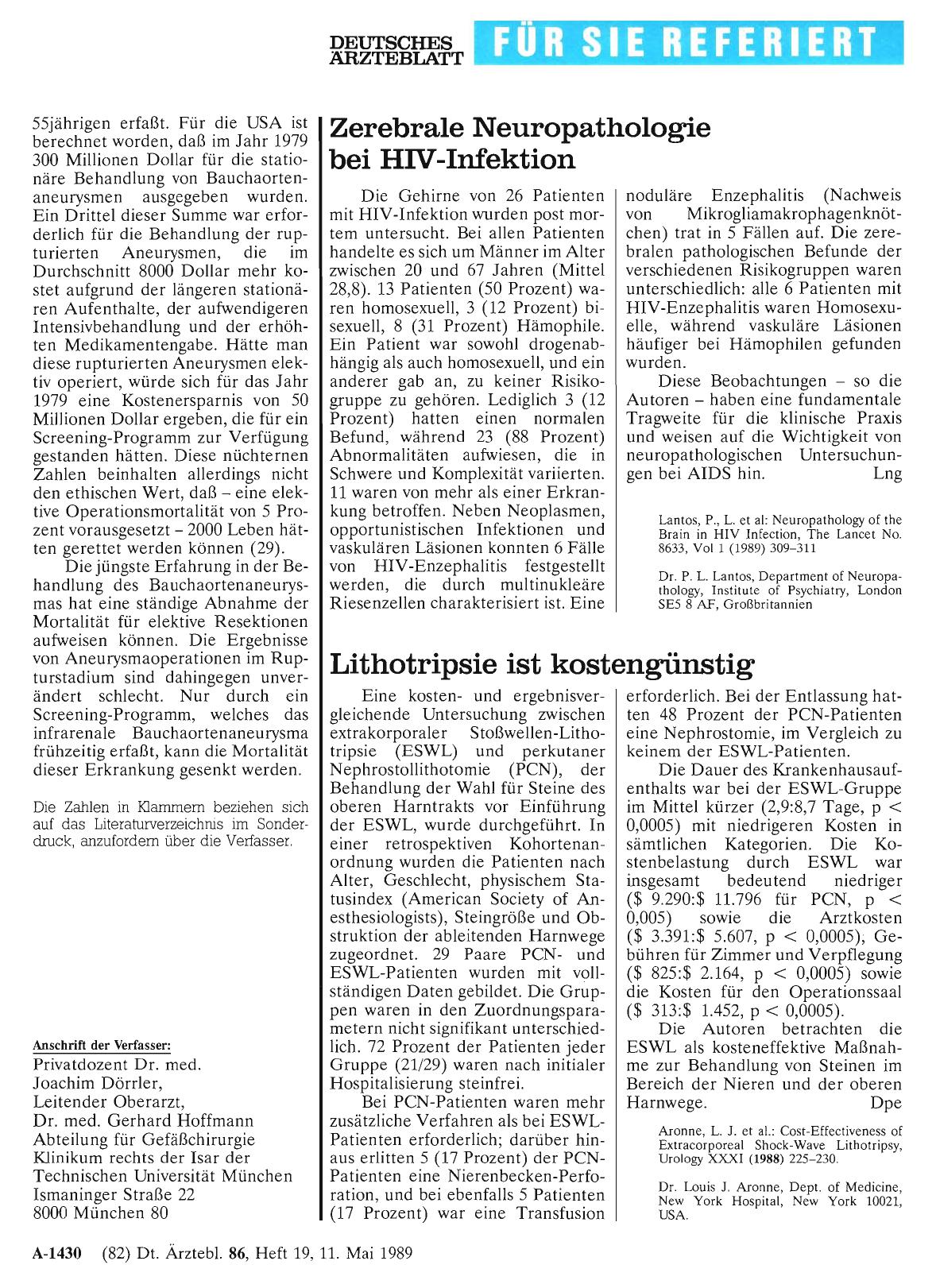 Vorschauseite 1: Zerebrale Neuropathologie bei HIV-Infektion