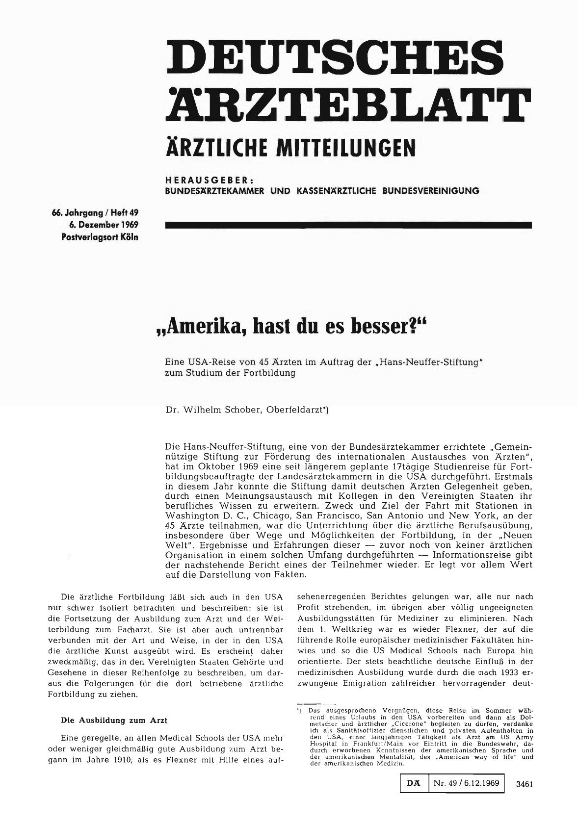 Vorschauseite 1: „Amerika, hast du es besser? " (1)