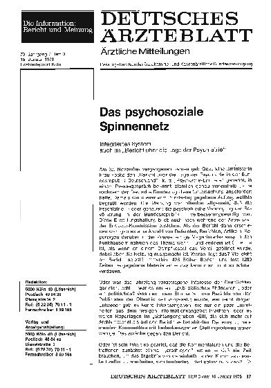 Vorschauseite 1: Das psychosoziale Spinnennetz