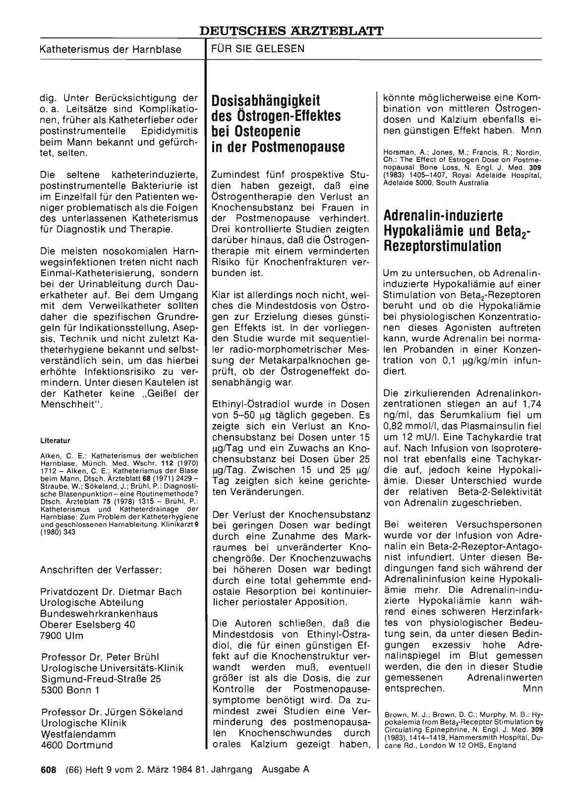 Vorschauseite 1: Dosisabhängigkeit des Östrogen-Effektes bei Osteopenie in der Postmenopause