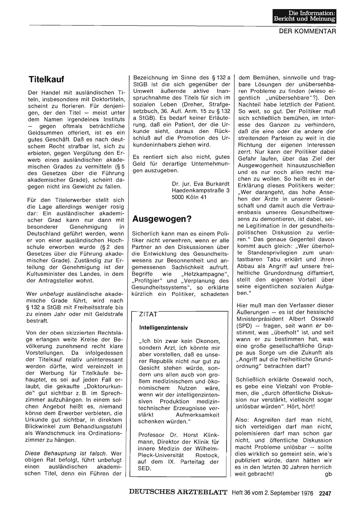 Vorschauseite 1: Titelkauf