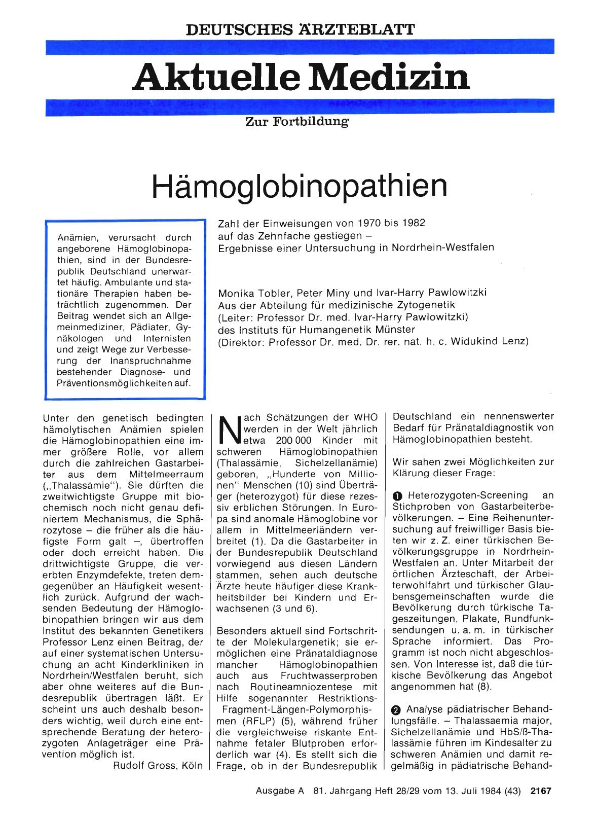 Vorschauseite 1: Hämoglobinopathien